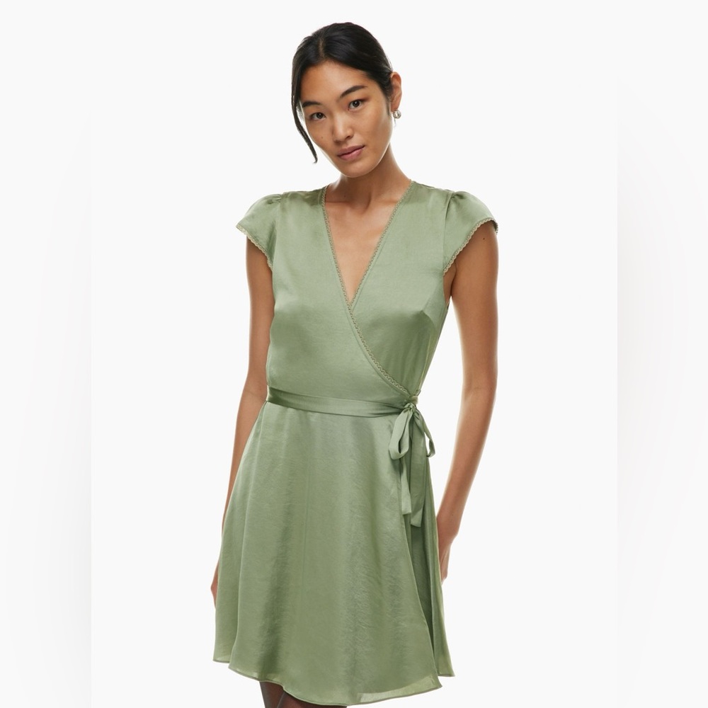 Wilfred Mademoiselle Satin Wrap Dress